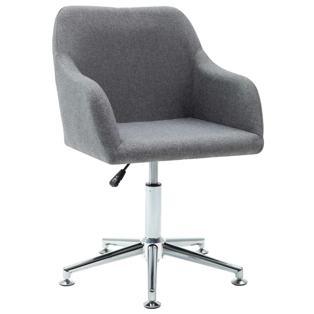 Eetkamerstoelen draaibaar 2 st stof lichtgrijs is nu te koop bij PeponiXL, paradijselijk wonen!