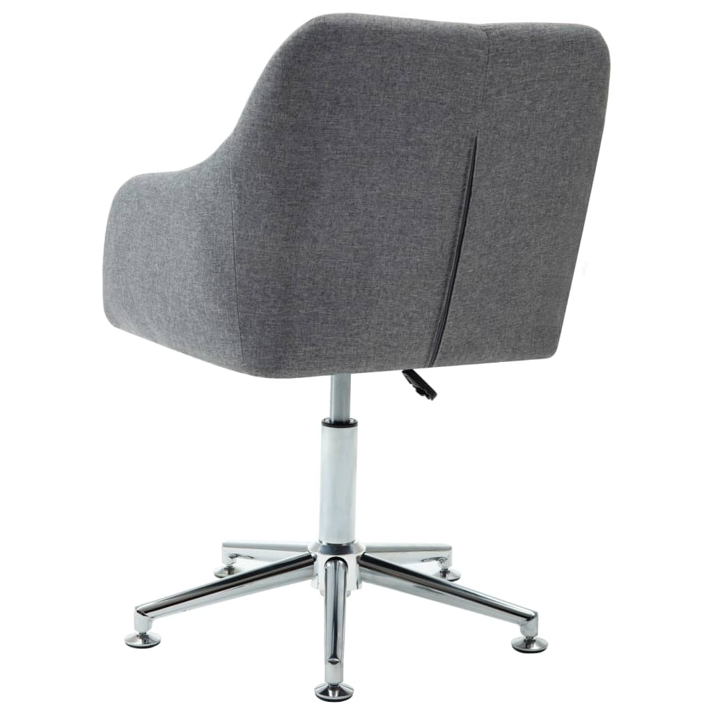Eetkamerstoelen draaibaar 2 st stof lichtgrijs is nu te koop bij PeponiXL, paradijselijk wonen!