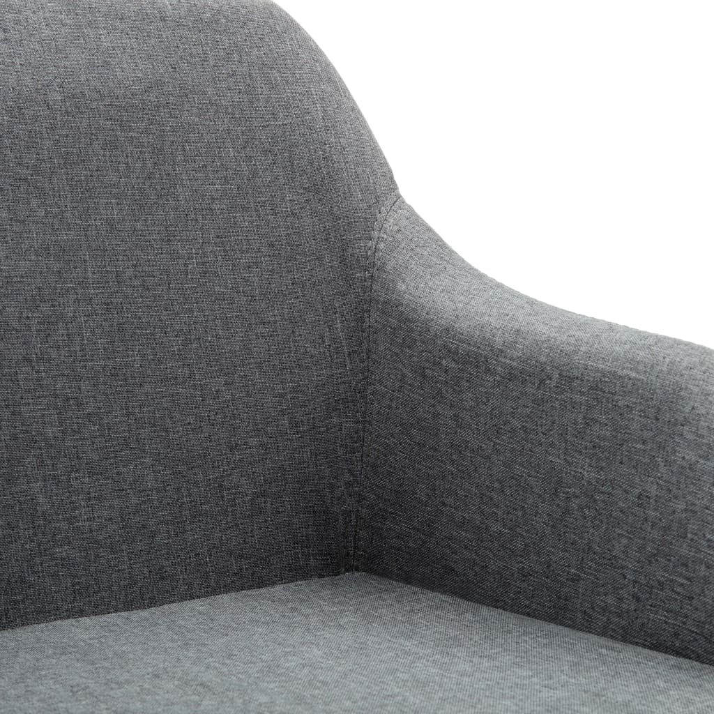 Eetkamerstoelen draaibaar 2 st stof lichtgrijs is nu te koop bij PeponiXL, paradijselijk wonen!