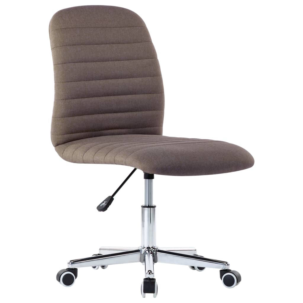 Eetkamerstoelen draaibaar 2 st stof taupe is nu te koop bij PeponiXL, paradijselijk wonen!