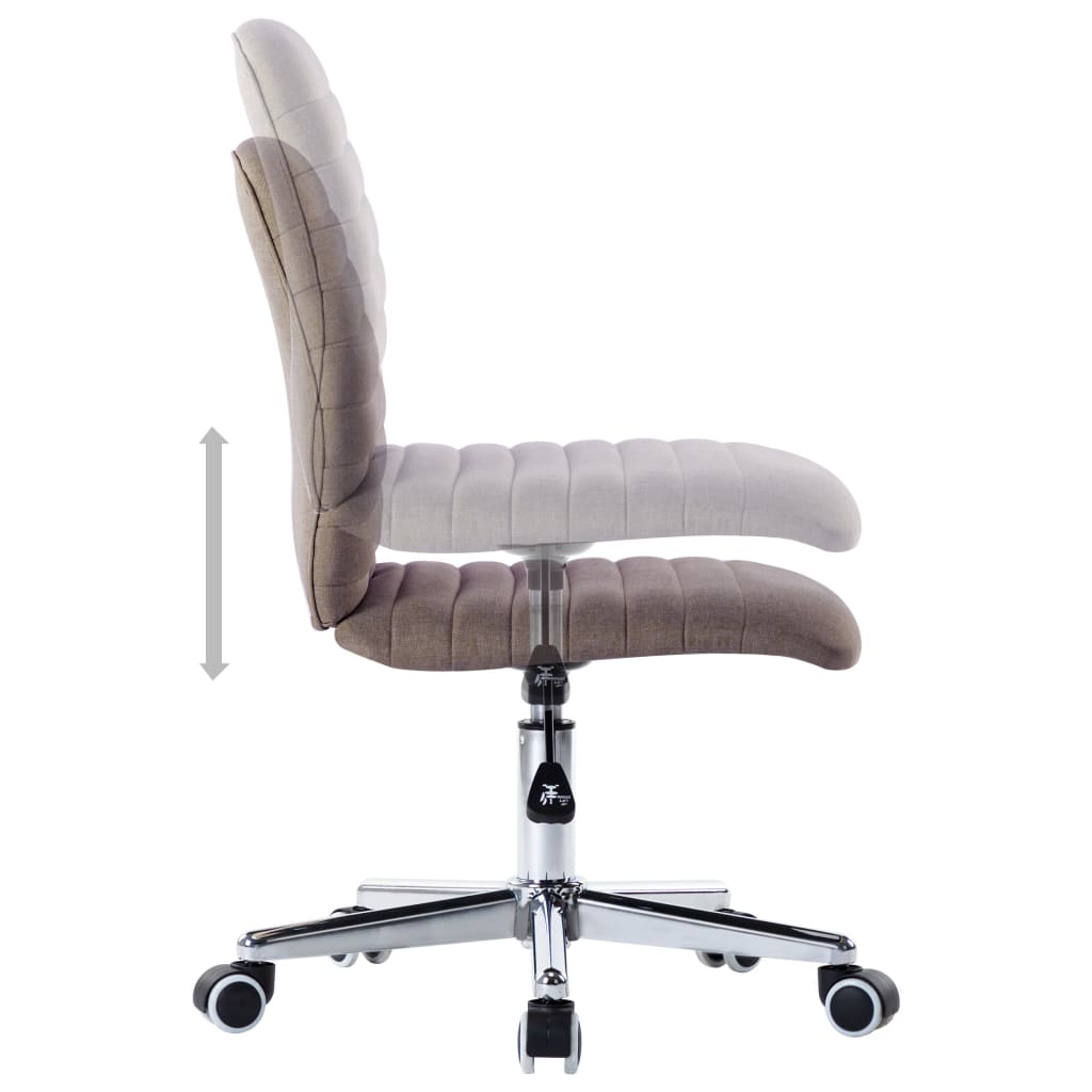 Eetkamerstoelen draaibaar 2 st stof taupe is nu te koop bij PeponiXL, paradijselijk wonen!