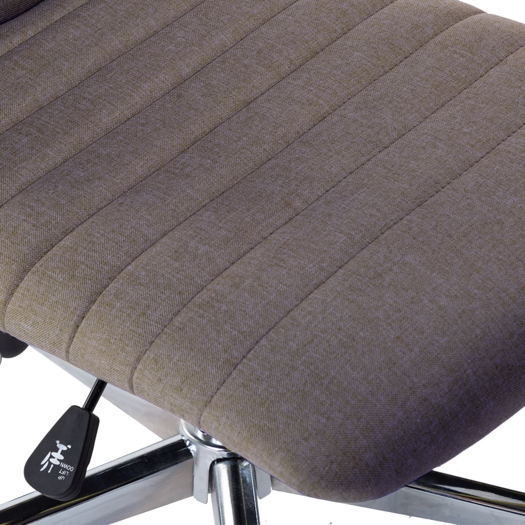Eetkamerstoelen draaibaar 2 st stof taupe is nu te koop bij PeponiXL, paradijselijk wonen!