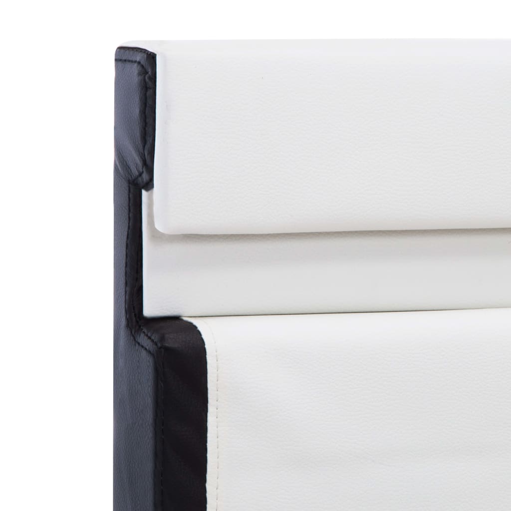 Bedframe met LED kunstleer wit 160x200 cm is nu te koop bij PeponiXL, paradijselijk wonen!