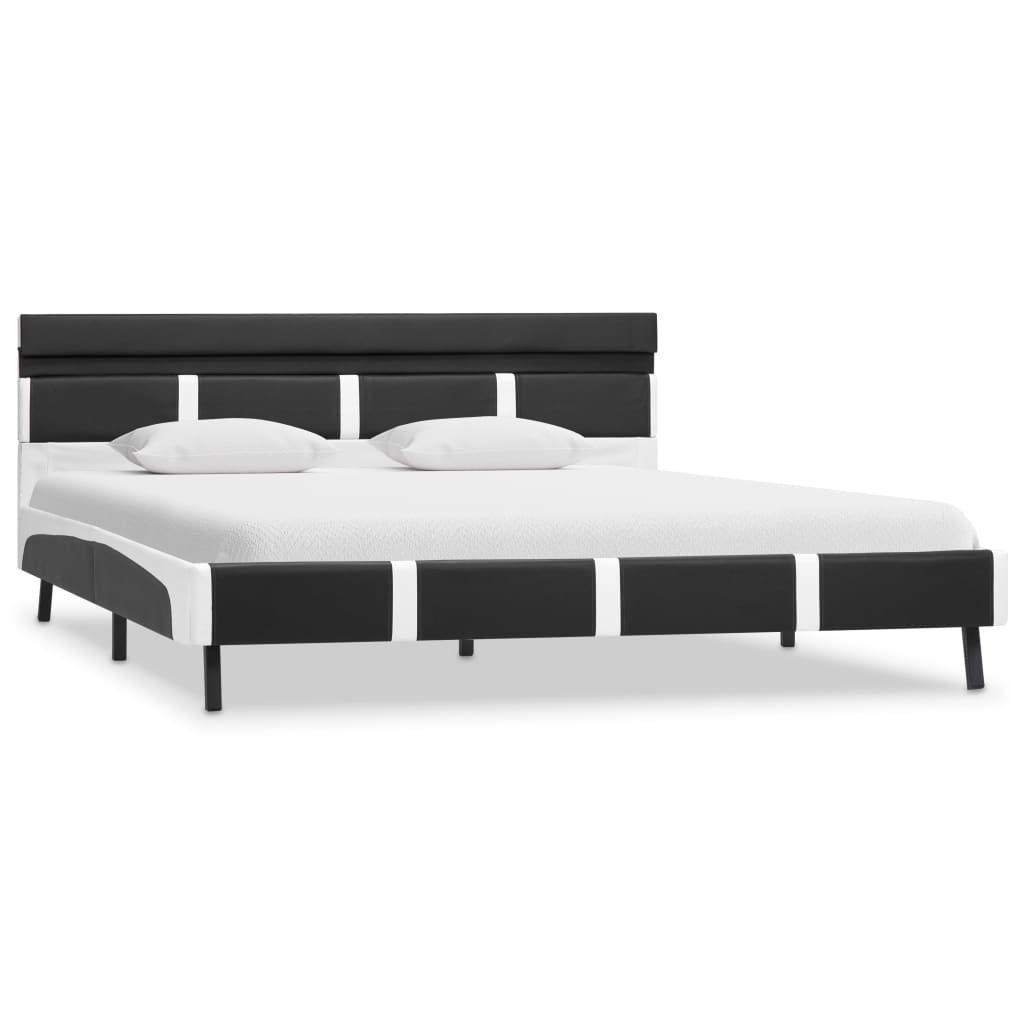 Bedframe met LED kunstleer grijs 120x200 cm is nu te koop bij PeponiXL, paradijselijk wonen!
