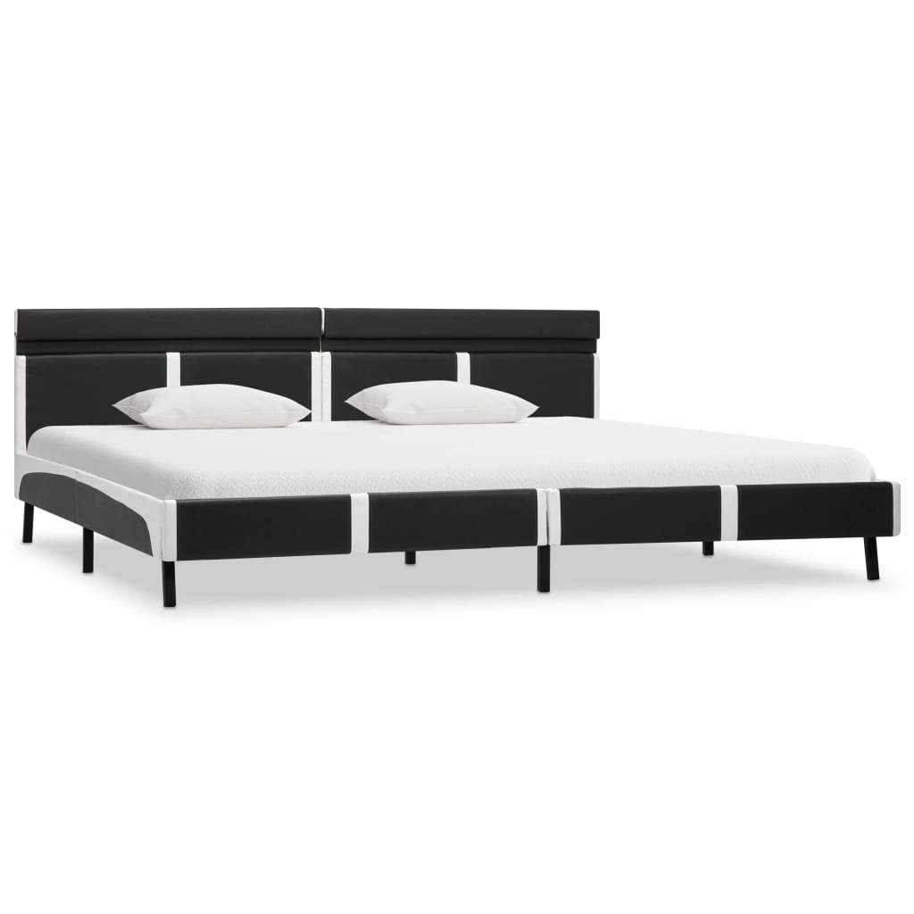 Bedframe met LED kunstleer grijs 180x200 cm is nu te koop bij PeponiXL, paradijselijk wonen!