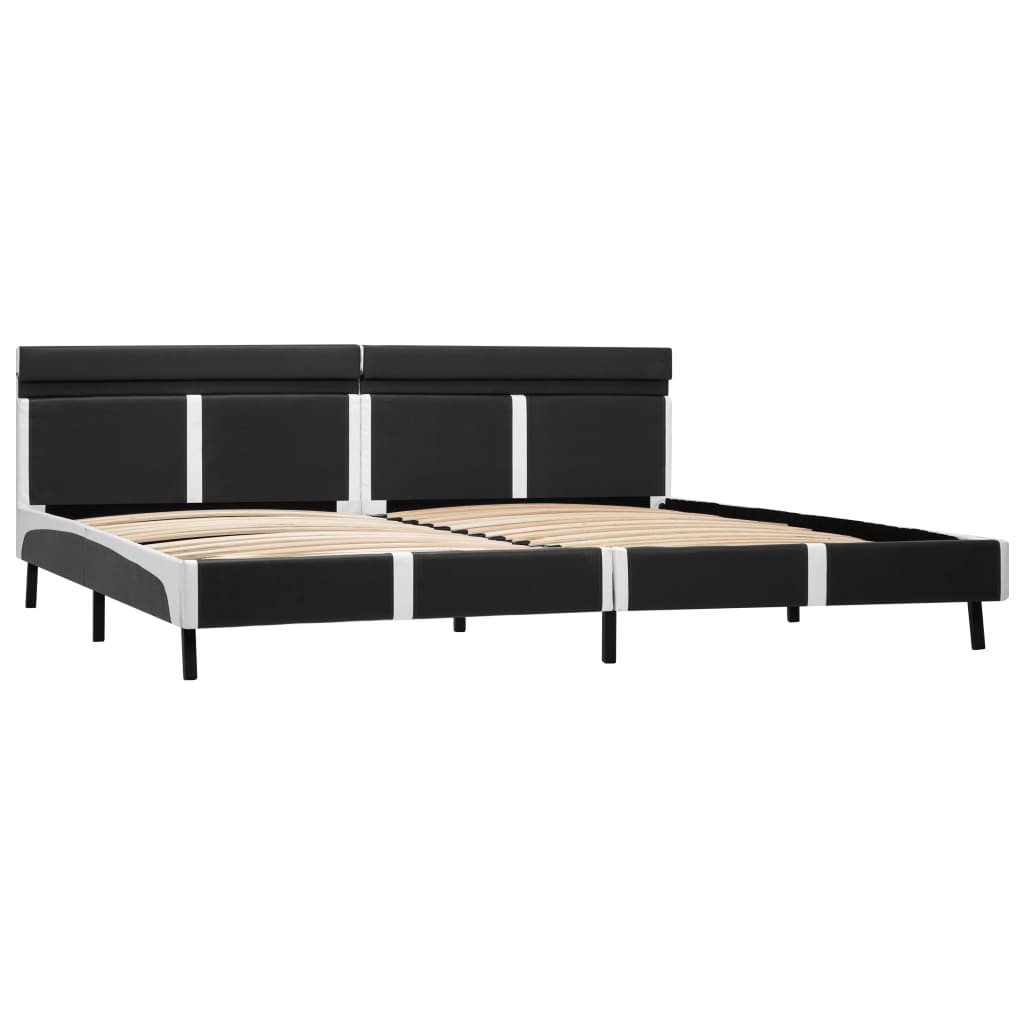 Bedframe met LED kunstleer grijs 180x200 cm is nu te koop bij PeponiXL, paradijselijk wonen!