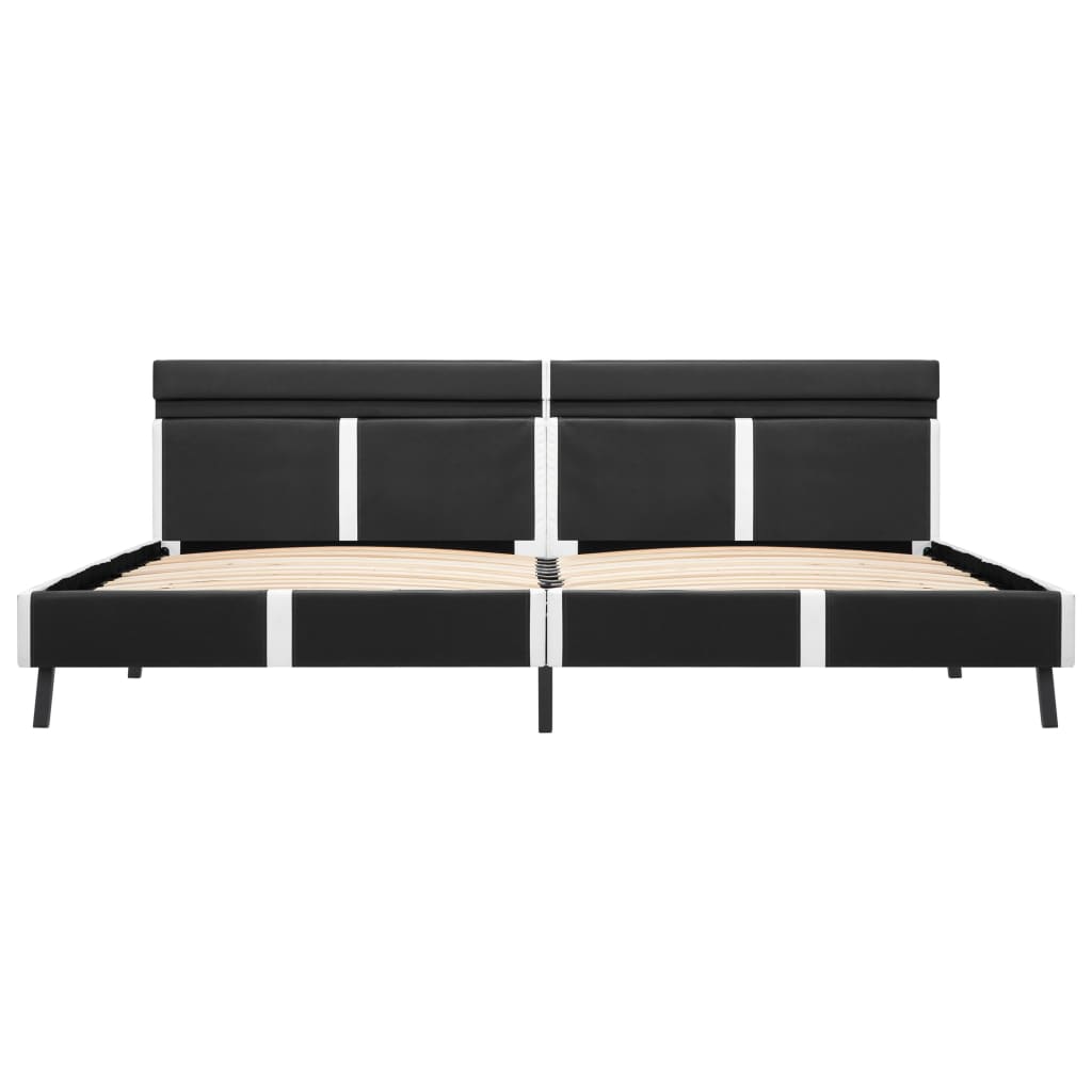 Bedframe met LED kunstleer grijs 180x200 cm is nu te koop bij PeponiXL, paradijselijk wonen!