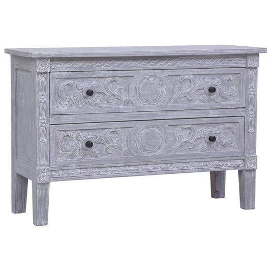 Dressoir met 2 lades 90x30x60 cm massief mahoniehout is nu te koop bij PeponiXL, paradijselijk wonen!