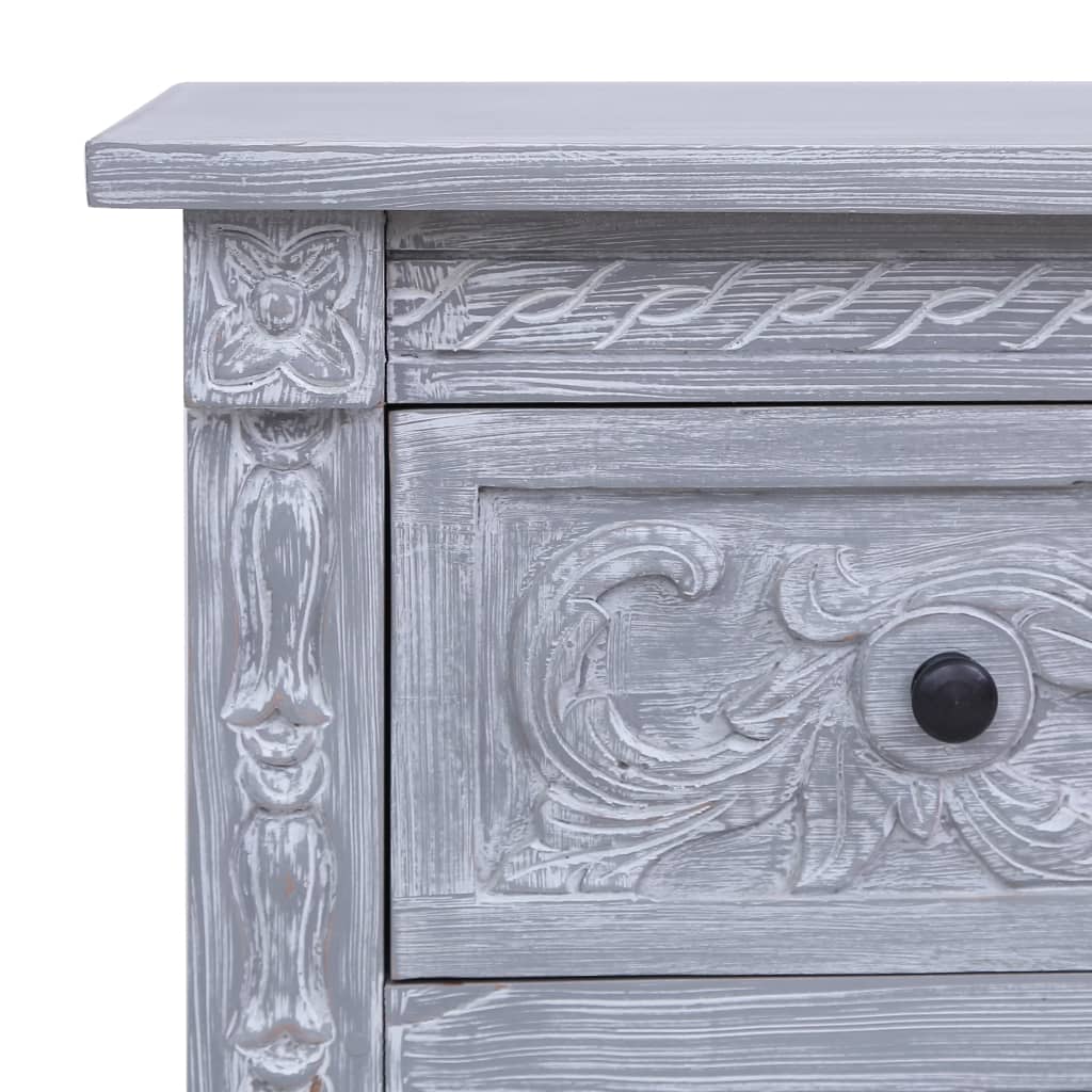 Dressoir met 2 lades 90x30x60 cm massief mahoniehout is nu te koop bij PeponiXL, paradijselijk wonen!
