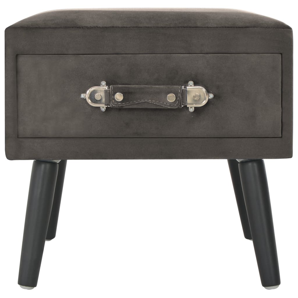 Nachtkastjes 2 st 40x35x40 cm fluweel grijs is nu te koop bij PeponiXL, paradijselijk wonen!