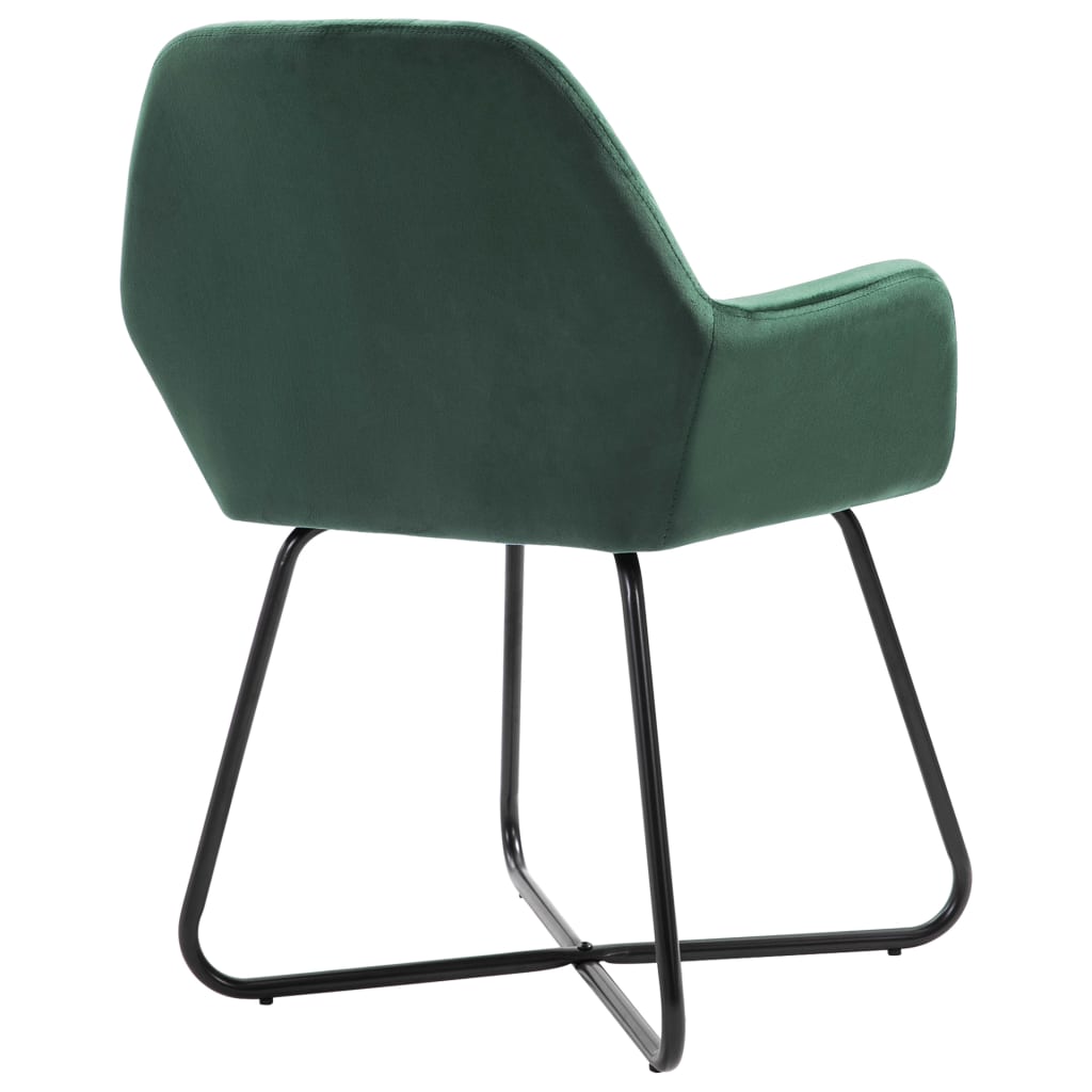 Eetkamerstoelen 2 st fluweel groen is nu te koop bij PeponiXL, paradijselijk wonen!