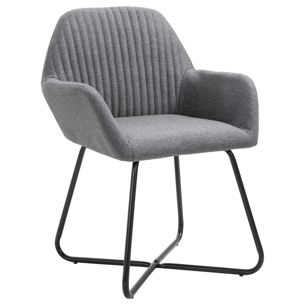 Eetkamerstoelen 2 st stof donkergrijs is nu te koop bij PeponiXL, paradijselijk wonen!