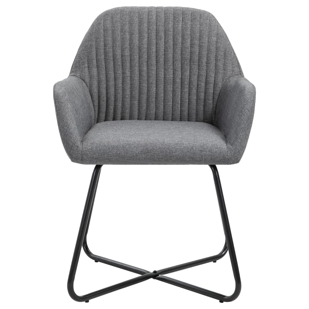 Eetkamerstoelen 2 st stof donkergrijs is nu te koop bij PeponiXL, paradijselijk wonen!