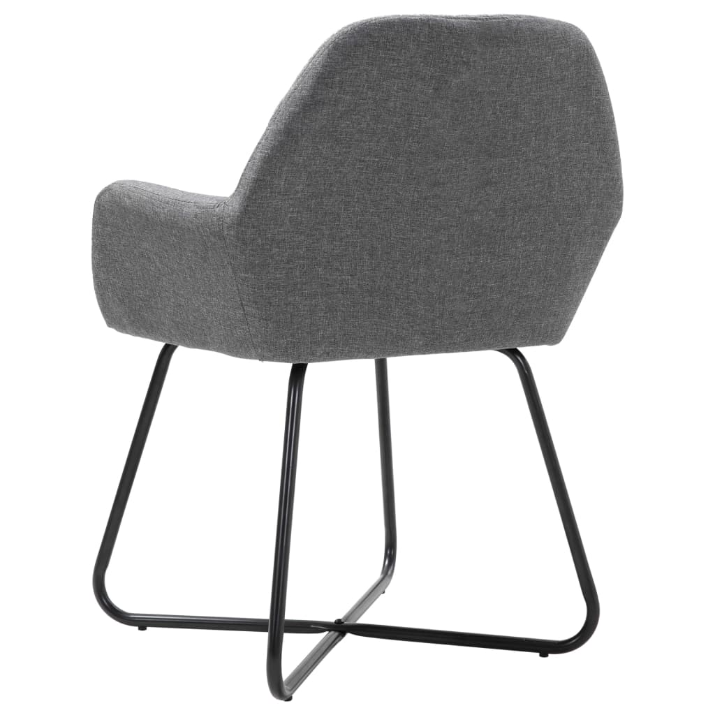 Eetkamerstoelen 2 st stof donkergrijs is nu te koop bij PeponiXL, paradijselijk wonen!