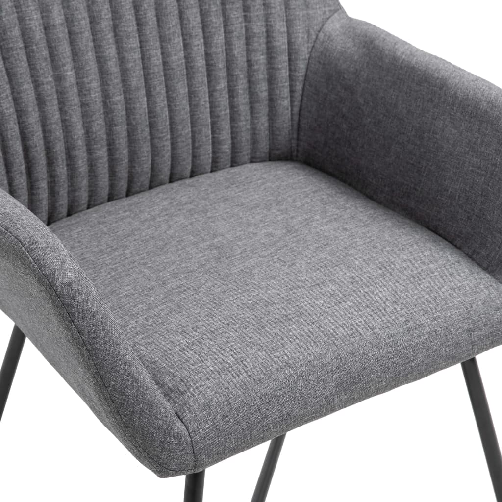 Eetkamerstoelen 2 st stof donkergrijs is nu te koop bij PeponiXL, paradijselijk wonen!