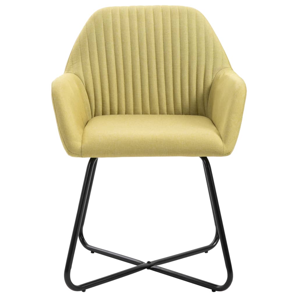 Eetkamerstoelen 2 st stof groen is nu te koop bij PeponiXL, paradijselijk wonen!
