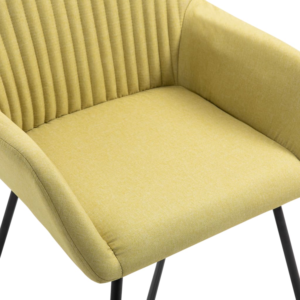 Eetkamerstoelen 2 st stof groen is nu te koop bij PeponiXL, paradijselijk wonen!