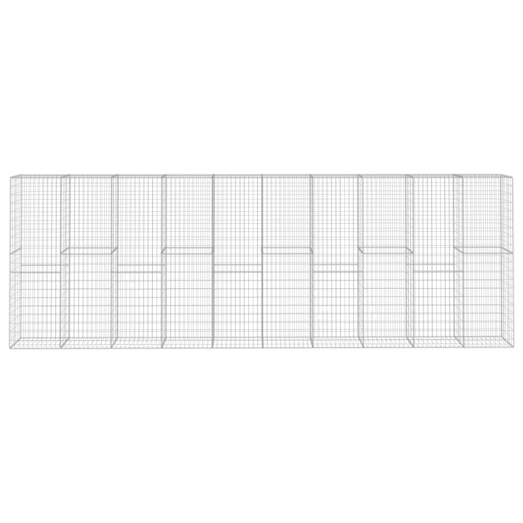 Schanskorfmuur met deksel 600x50x200 cm gegalvaniseerd staal is nu te koop bij PeponiXL, paradijselijk wonen!