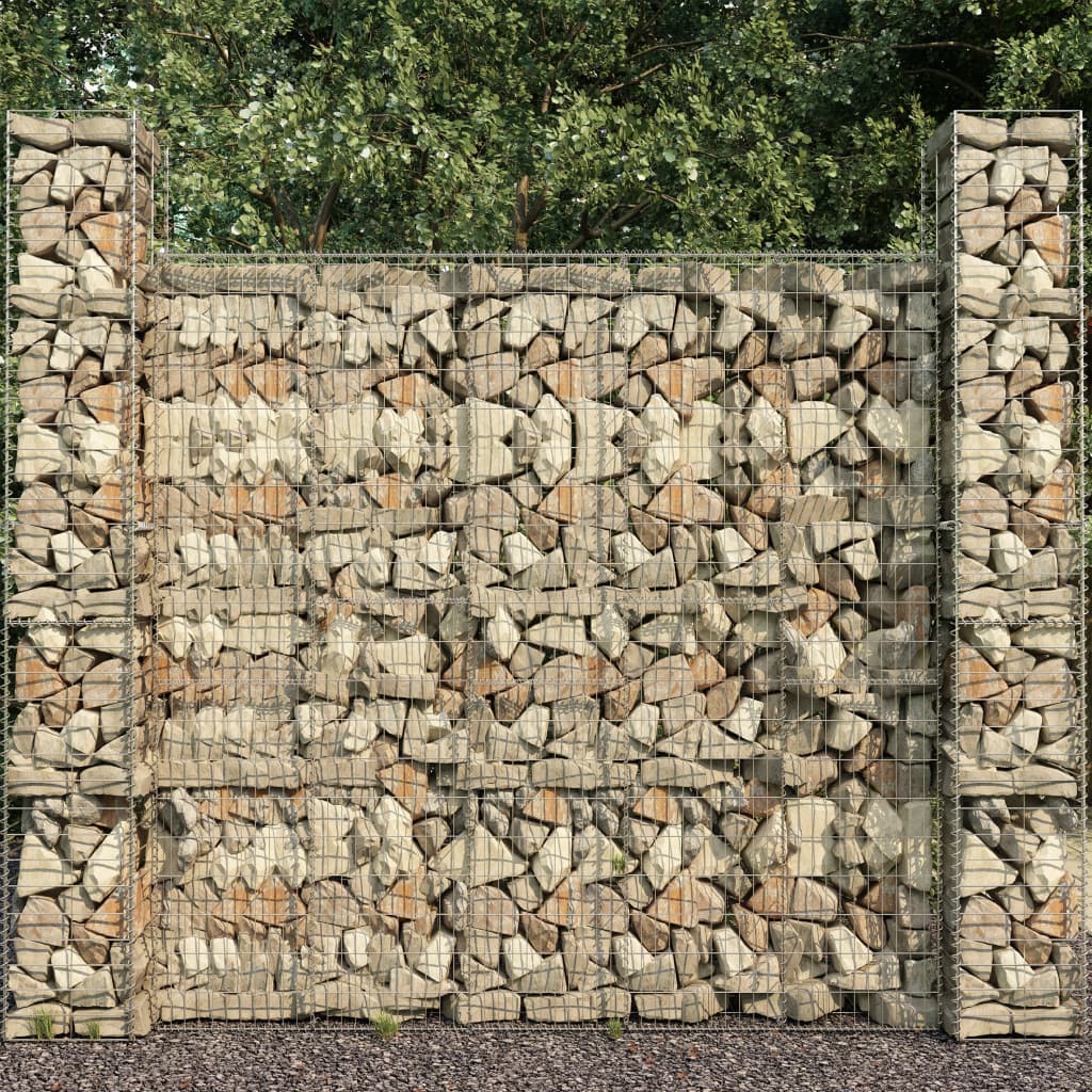 Schanskorfmuur met deksel 600x50x200 cm gegalvaniseerd staal is nu te koop bij PeponiXL, paradijselijk wonen!