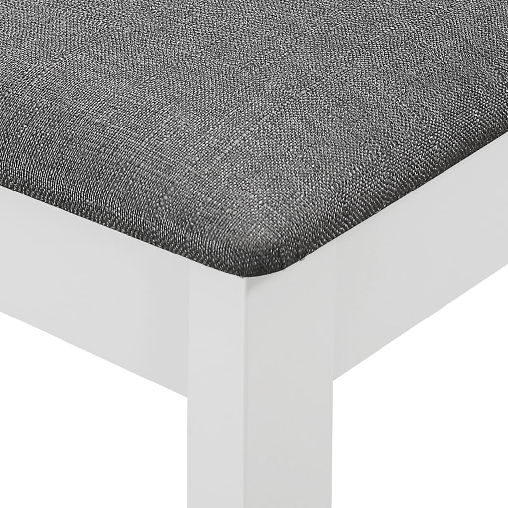 Eetkamerstoelen met kussens 6 st massief hout wit is nu te koop bij PeponiXL, paradijselijk wonen!