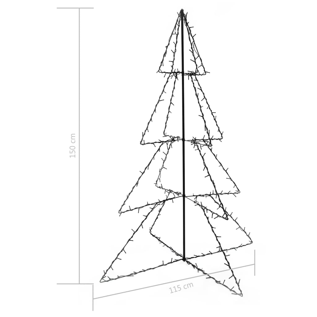 Kegelkerstboom 240 LED's binnen en buiten 115x150 cm is nu te koop bij PeponiXL, paradijselijk wonen!