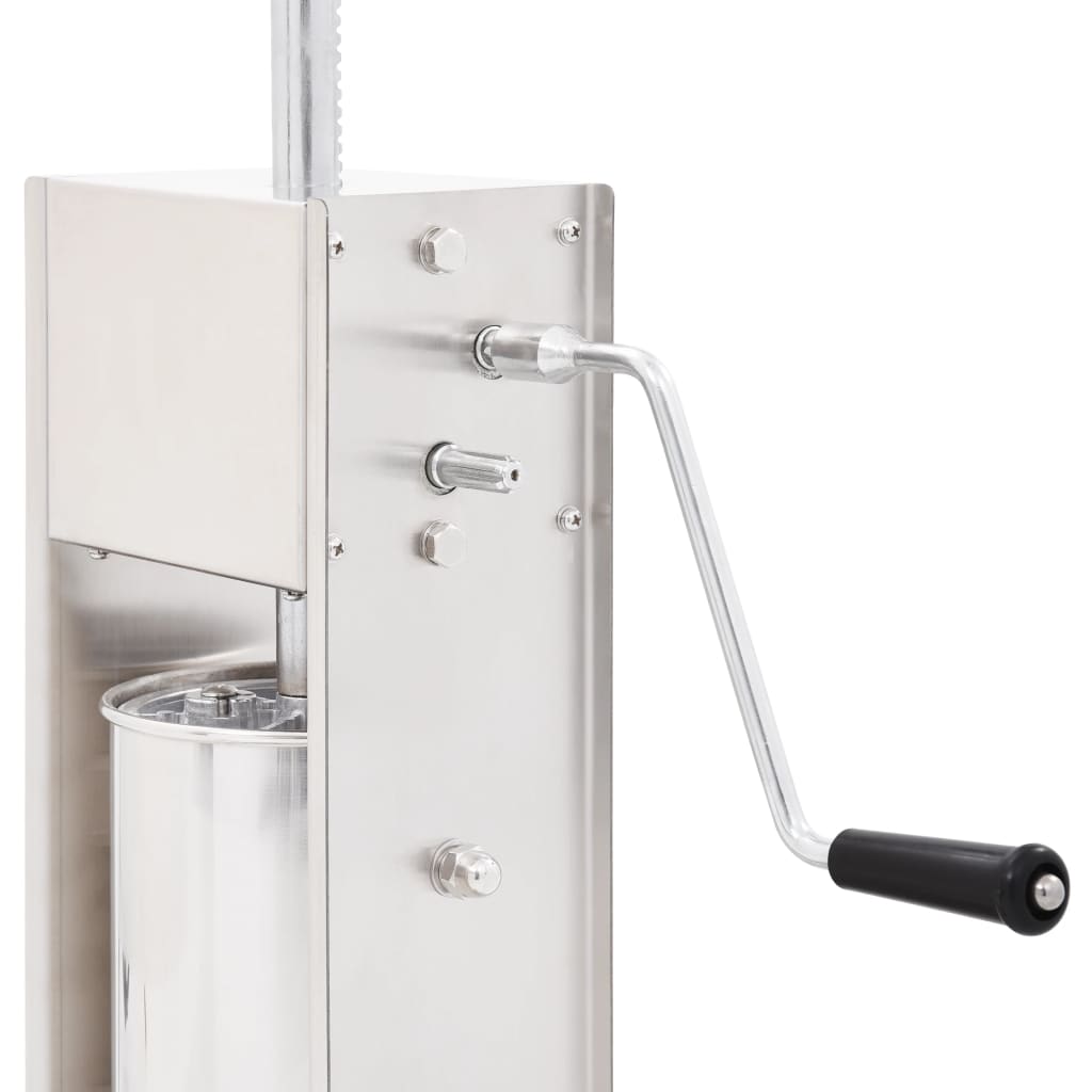 Worstenvuller handmatig 3 L roestvrij staal zilverkleurig is nu te koop bij PeponiXL, paradijselijk wonen!