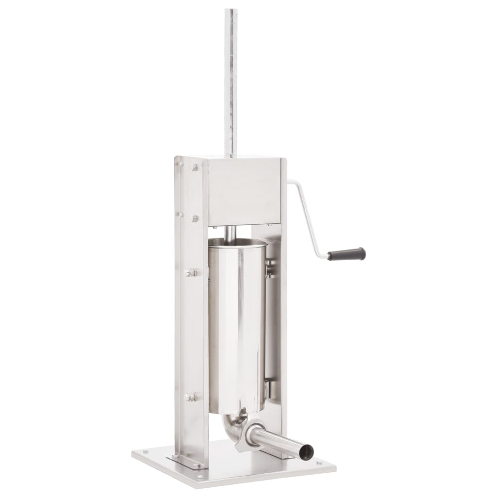 Worstenvuller handmatig 5 L roestvrij staal zilverkleurig is nu te koop bij PeponiXL, paradijselijk wonen!