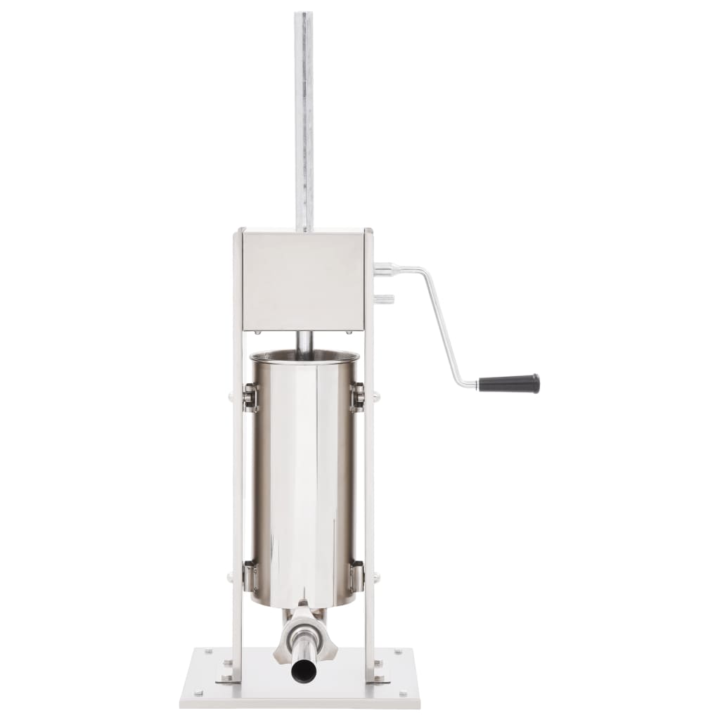 Worstenvuller handmatig 5 L roestvrij staal zilverkleurig is nu te koop bij PeponiXL, paradijselijk wonen!