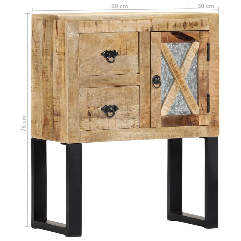 Dressoir 60x30x76 cm massief mangohout is nu te koop bij PeponiXL, paradijselijk wonen!