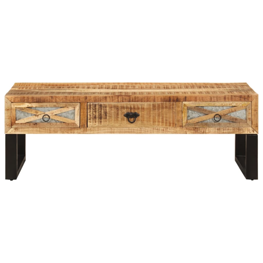 Salontafel 110x50x38 cm massief mangohout is nu te koop bij PeponiXL, paradijselijk wonen!