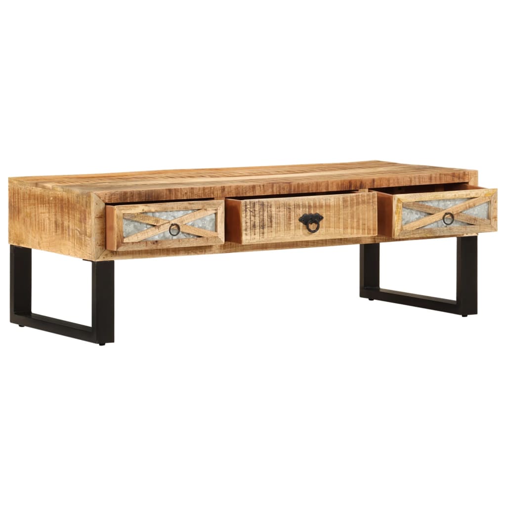Salontafel 110x50x38 cm massief mangohout is nu te koop bij PeponiXL, paradijselijk wonen!