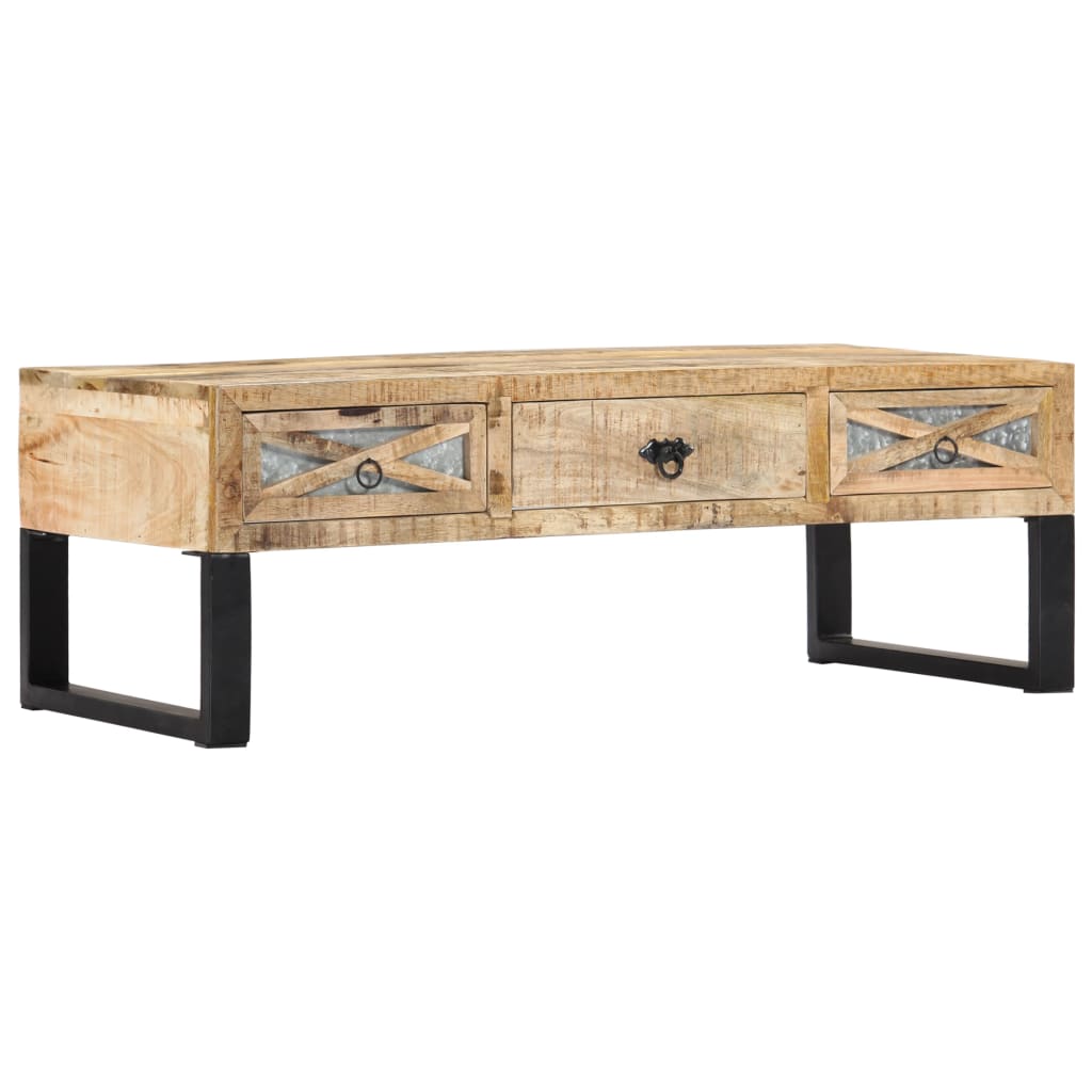 Salontafel 110x50x38 cm massief mangohout is nu te koop bij PeponiXL, paradijselijk wonen!