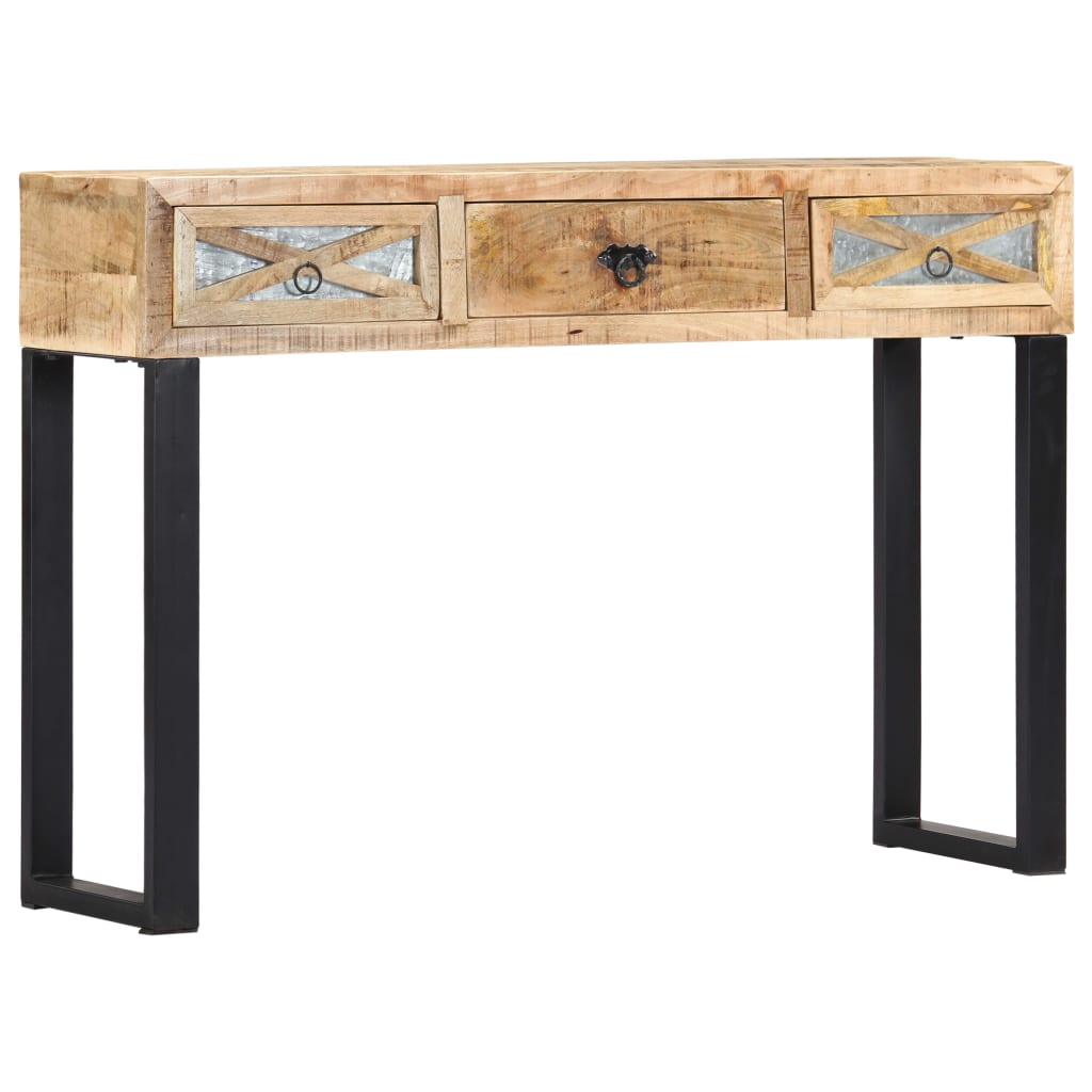 Wandtafel 110x30x76 cm massief mangohout is nu te koop bij PeponiXL, paradijselijk wonen!