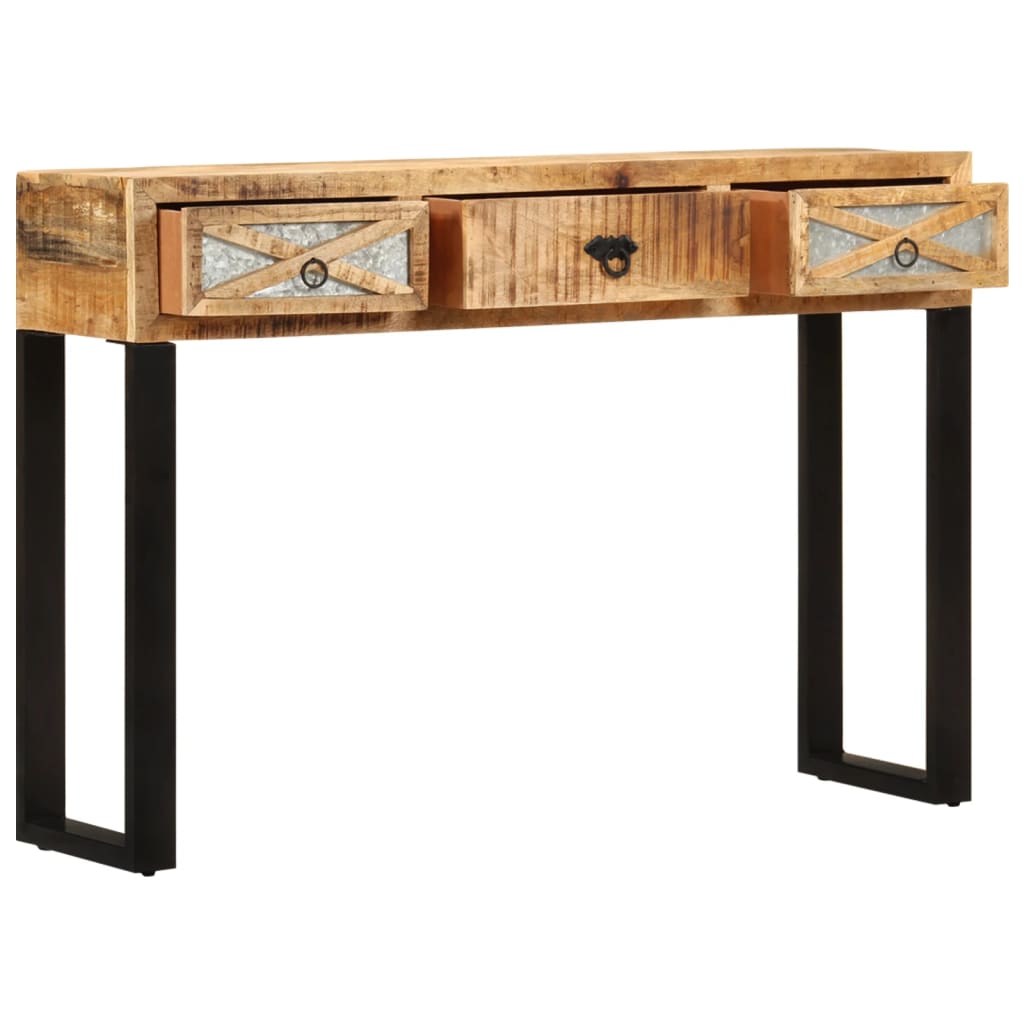 Wandtafel 110x30x76 cm massief mangohout is nu te koop bij PeponiXL, paradijselijk wonen!