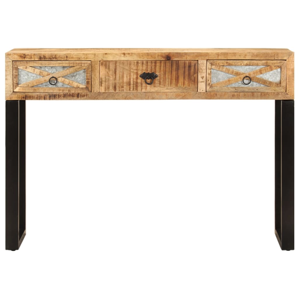 Wandtafel 110x30x76 cm massief mangohout is nu te koop bij PeponiXL, paradijselijk wonen!