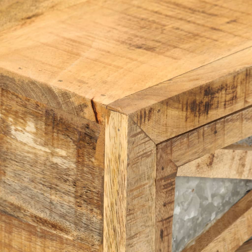 Wandtafel 110x30x76 cm massief mangohout is nu te koop bij PeponiXL, paradijselijk wonen!