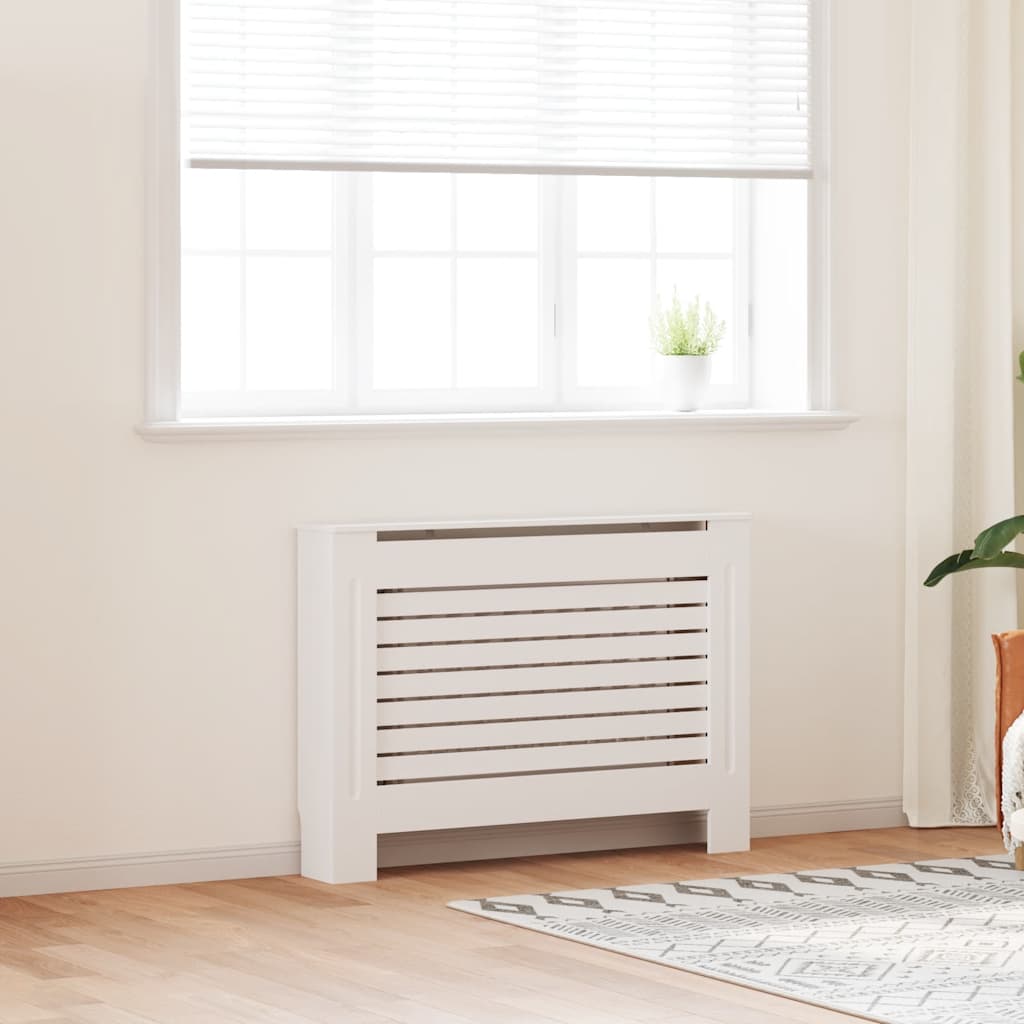 Radiatorombouw 112x19x81,5 cm MDF wit is nu te koop bij PeponiXL, paradijselijk wonen!