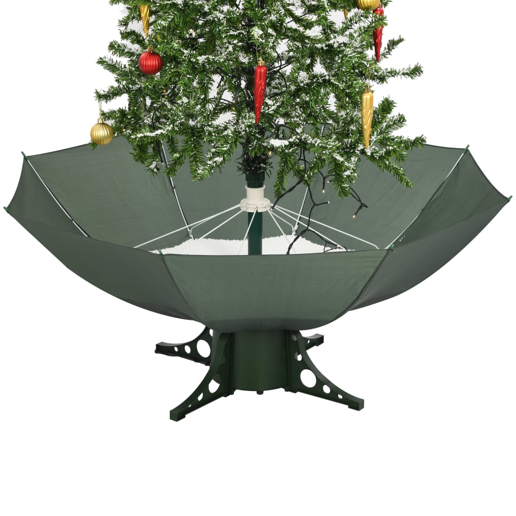 Kerstboom sneeuwend met paraplubasis 170 cm groen is nu te koop bij PeponiXL, paradijselijk wonen!