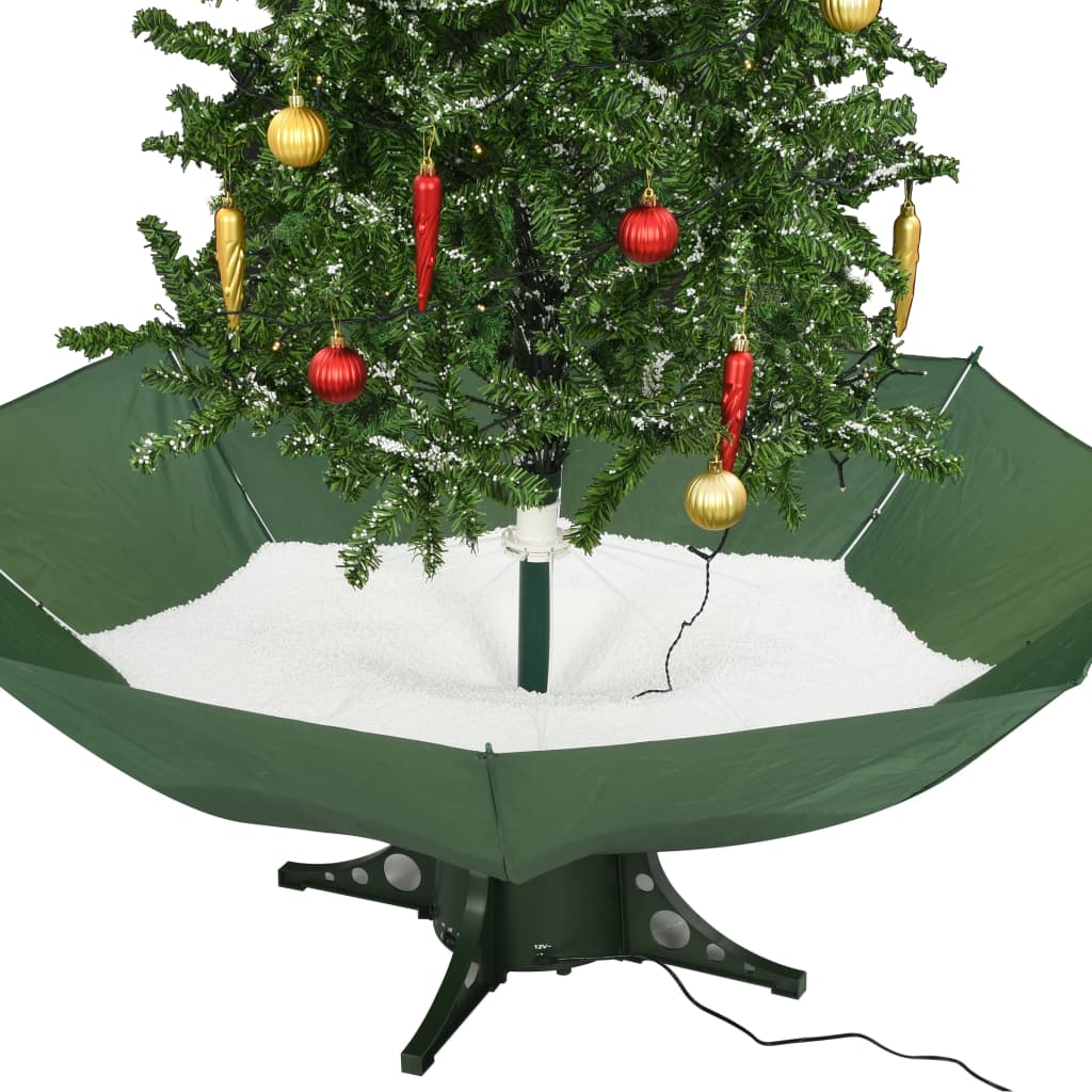Kerstboom sneeuwend met paraplubasis 190 cm groen is nu te koop bij PeponiXL, paradijselijk wonen!