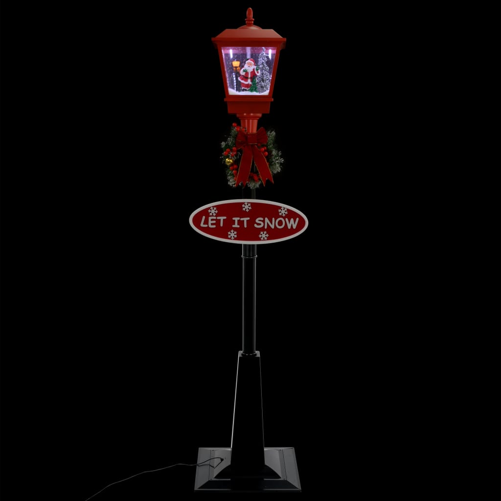 Straatlantaarn met kerstman LED 180 cm is nu te koop bij PeponiXL, paradijselijk wonen!