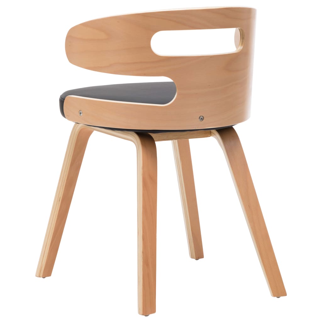 Eetkamerstoelen 2 st gebogen hout en kunstleer is nu te koop bij PeponiXL, paradijselijk wonen!