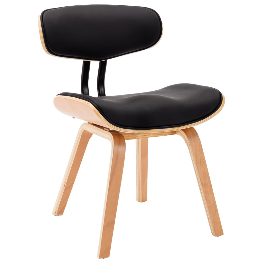 Eetkamerstoelen 2 st gebogen hout en kunstleer is nu te koop bij PeponiXL, paradijselijk wonen!