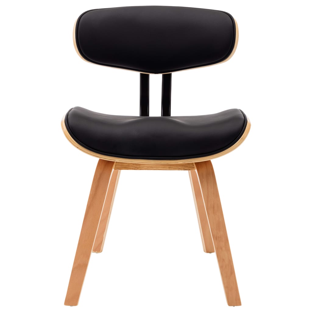 Eetkamerstoelen 2 st gebogen hout en kunstleer is nu te koop bij PeponiXL, paradijselijk wonen!