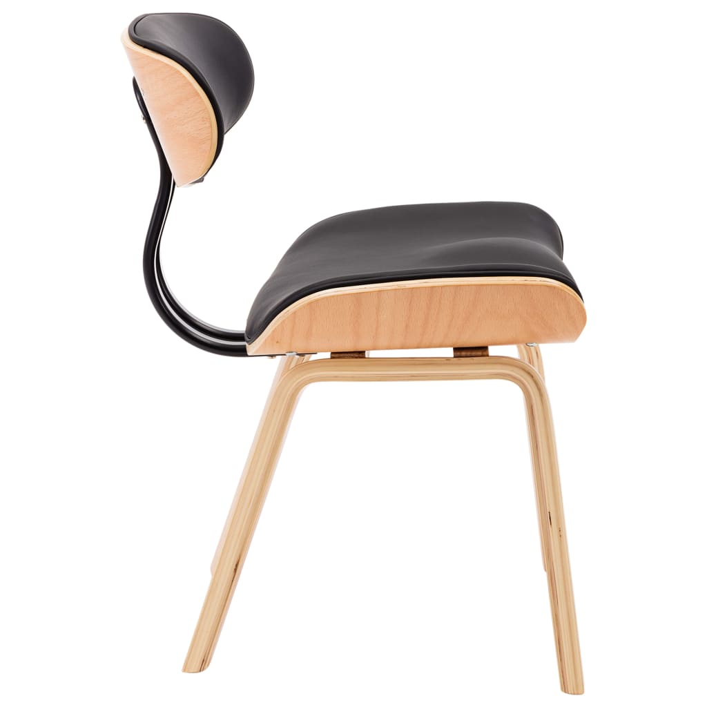 Eetkamerstoelen 2 st gebogen hout en kunstleer is nu te koop bij PeponiXL, paradijselijk wonen!