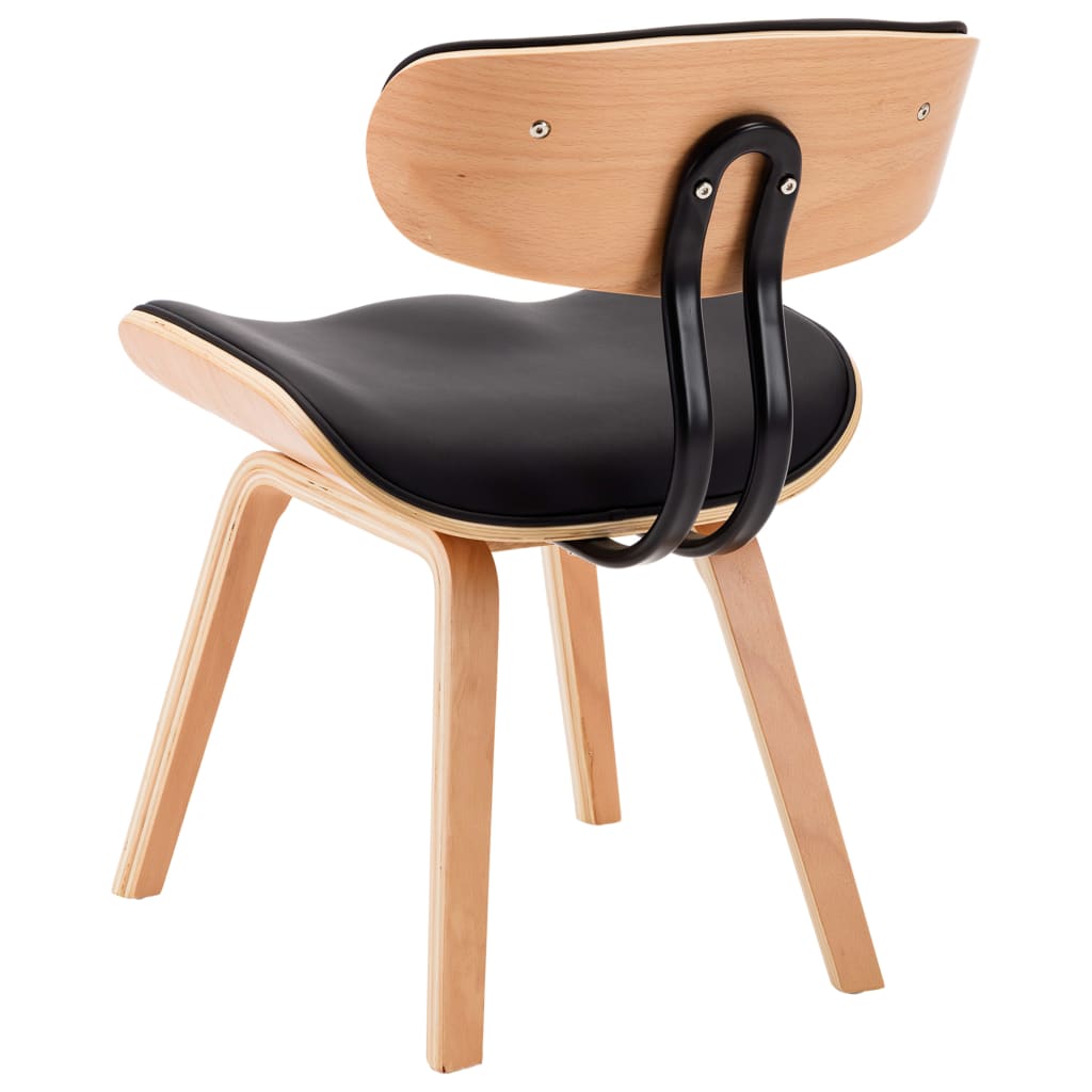 Eetkamerstoelen 2 st gebogen hout en kunstleer is nu te koop bij PeponiXL, paradijselijk wonen!