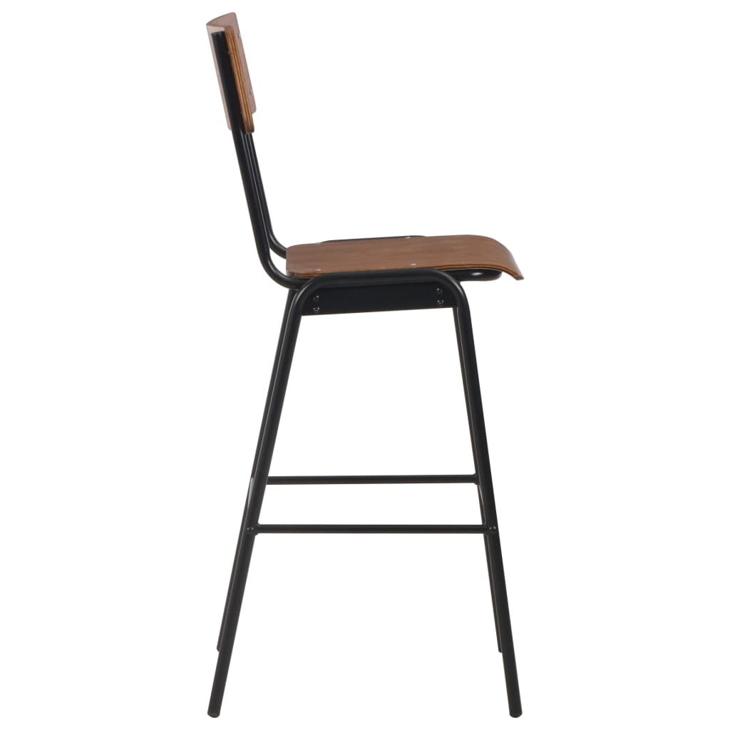 3-delige Barset staal bruin zwart is nu te koop bij PeponiXL, paradijselijk wonen!
