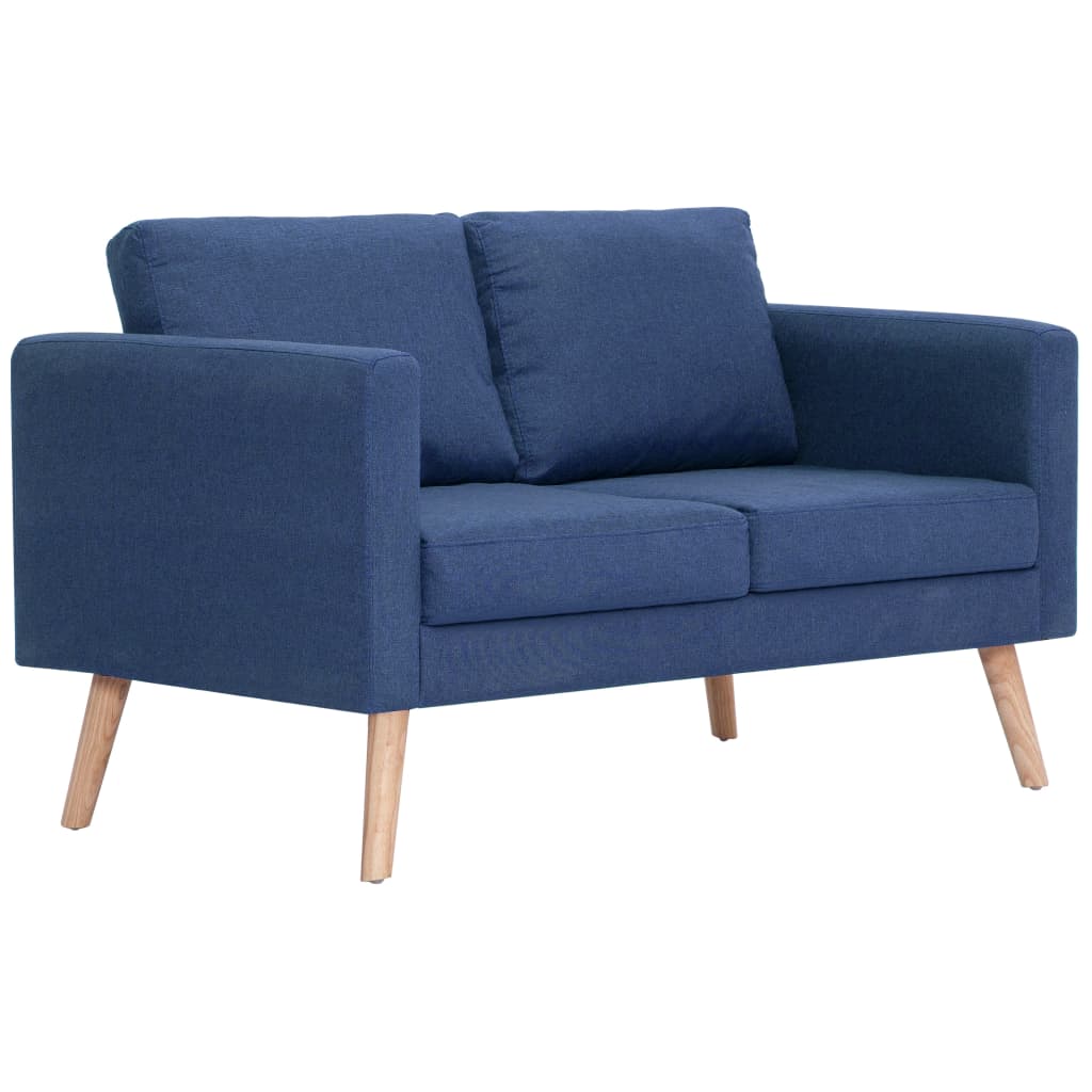 2-delig Bankstel stof blauw is nu te koop bij PeponiXL, paradijselijk wonen!