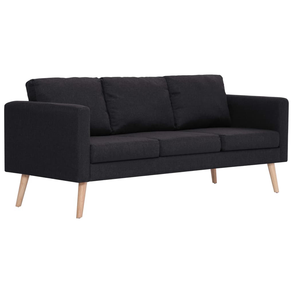 2-delig Bankstel stof zwart is nu te koop bij PeponiXL, paradijselijk wonen!