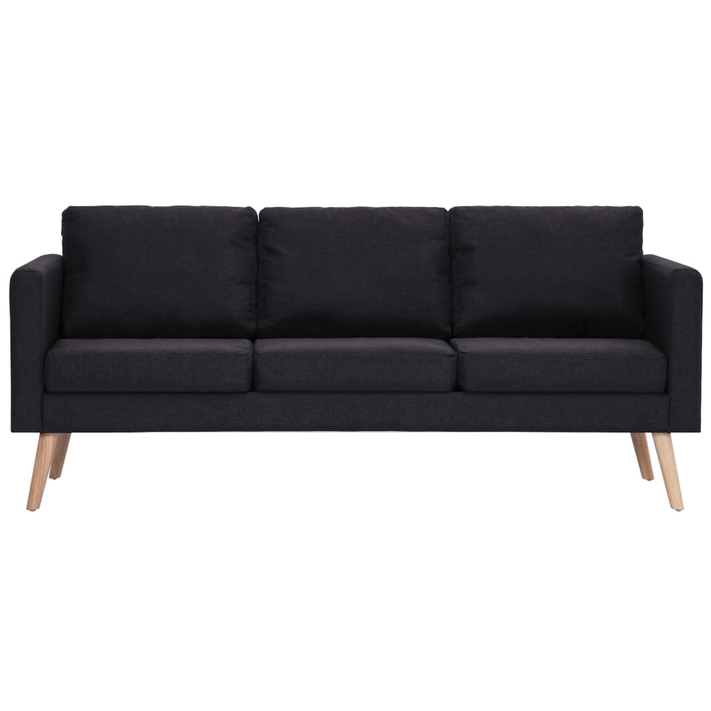 2-delig Bankstel stof zwart is nu te koop bij PeponiXL, paradijselijk wonen!