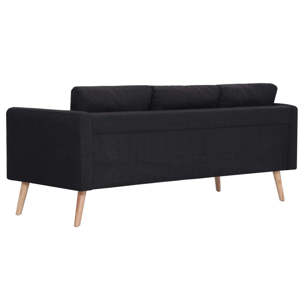 2-delig Bankstel stof zwart is nu te koop bij PeponiXL, paradijselijk wonen!